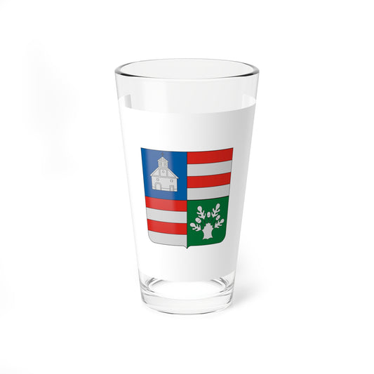 Flag of Pusztazamor (Hungary) Pint Glass 16oz