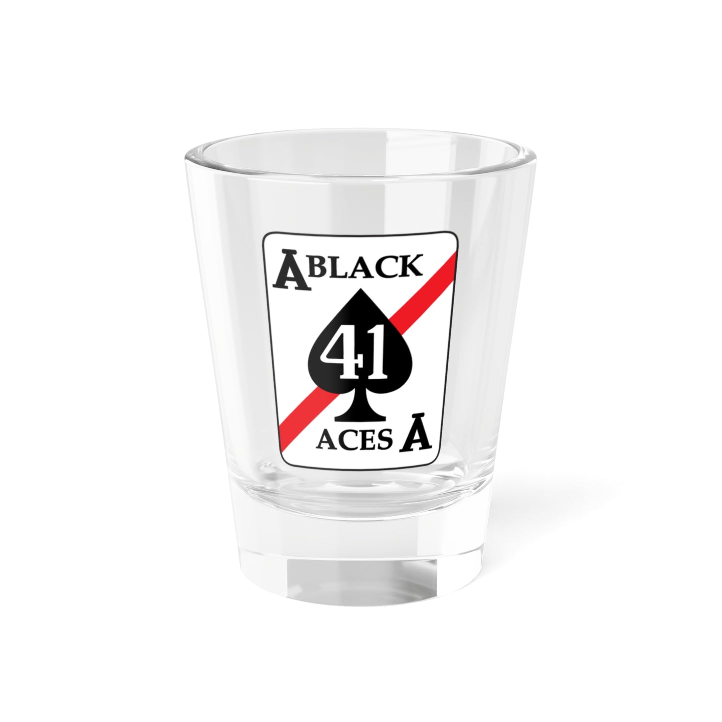 VFA 41 Black Aces (U.S. Navy) Shot Glass 1.5oz-1.5oz-Go Mug Yourself