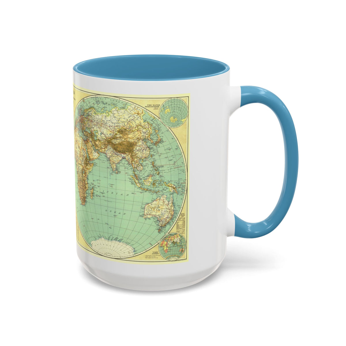 World Map (1935) (Map) Accent Coffee Mug
