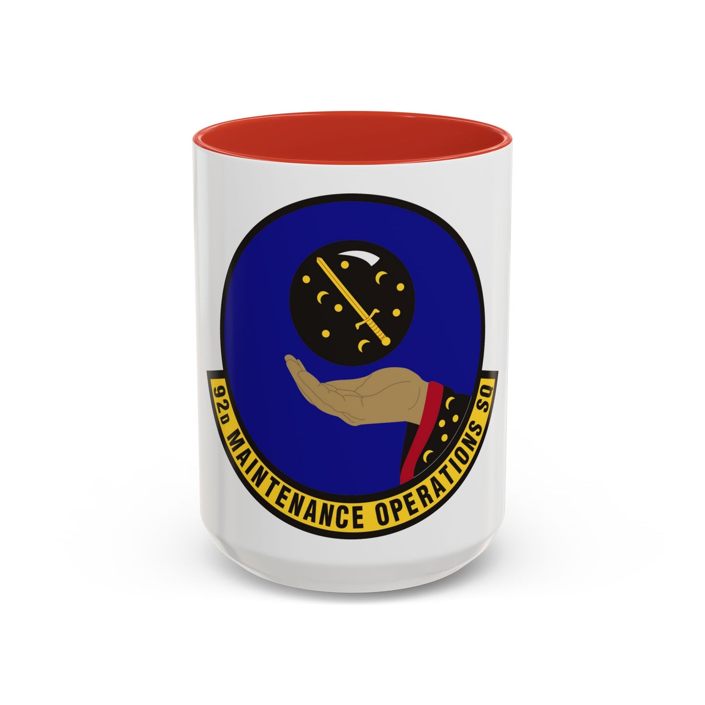 92 Maintenance Operations Squadron AMC (U.S. Air Force) Accent Coffee Mug
