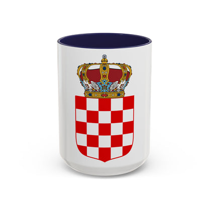 Coat of Arms of the Banate of Croatia - Accent Coffee Mug