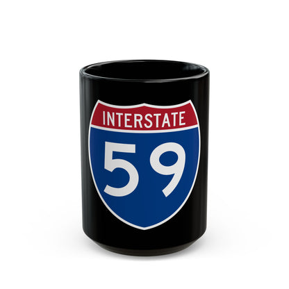 Interstate 59 (U.S. Highways) Black Coffee Mug