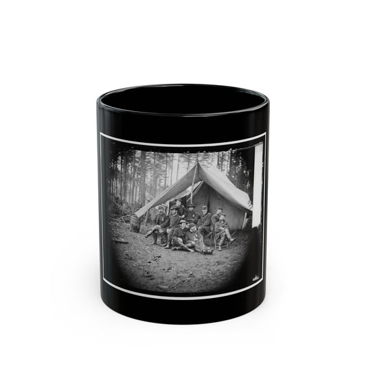 Brandy Station, Virginia. Major William Riddle And Friends. Headquarters, Army Of The Potomac (U.S. Civil War) Black Coffee Mug
