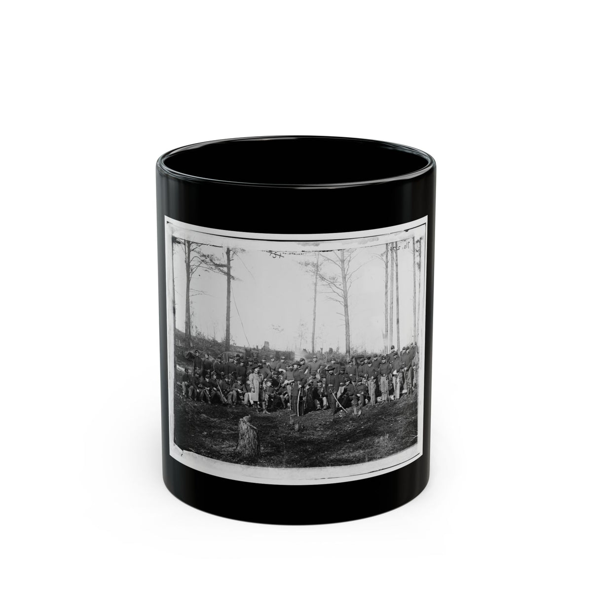 Brandy Station, Va. Officers And Men Of Co. K, 1st U.S. Cavalry (1st Division, Cavalry Corps) (U.S. Civil War) Black Coffee Mug