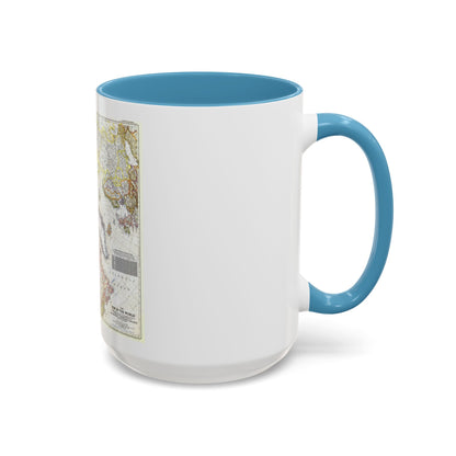 Top Of The World (1949) (Map) Accent Coffee Mug