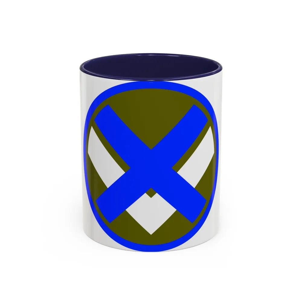 XV Corps (U.S. Army) Accent Coffee Mug-11oz-Navy-Go Mug Yourself