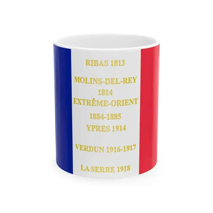 143e regiment dinfanterie de ligne-drapeau (France) White Coffee Mug 11oz - Go Mug Yourself