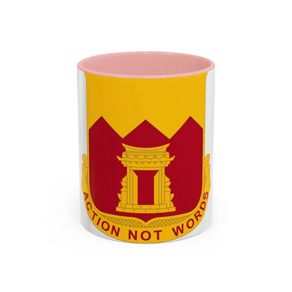 143rd Armored Field Artillery Battalion (U.S. Army) Accent Coffee Mug 11oz Pink - Go Mug Yourself