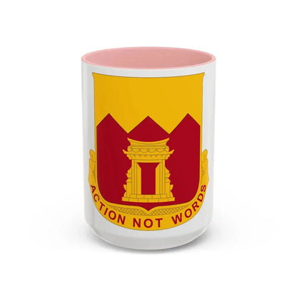143rd Armored Field Artillery Battalion (U.S. Army) Accent Coffee Mug 15oz Pink - Go Mug Yourself