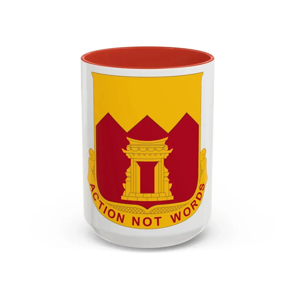 143rd Armored Field Artillery Battalion (U.S. Army) Accent Coffee Mug 15oz Red - Go Mug Yourself