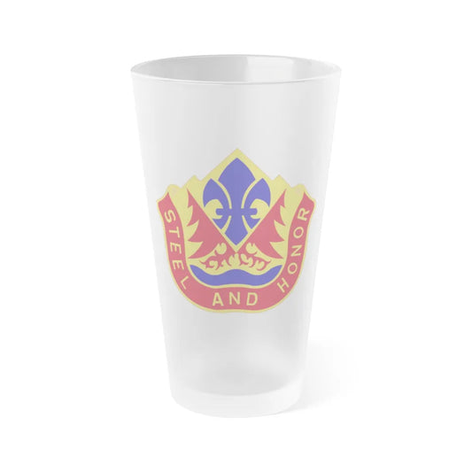 143rd Field Artillery Group (U.S. Army) Frosted Pint Glass 16oz-Go Mug Yourself