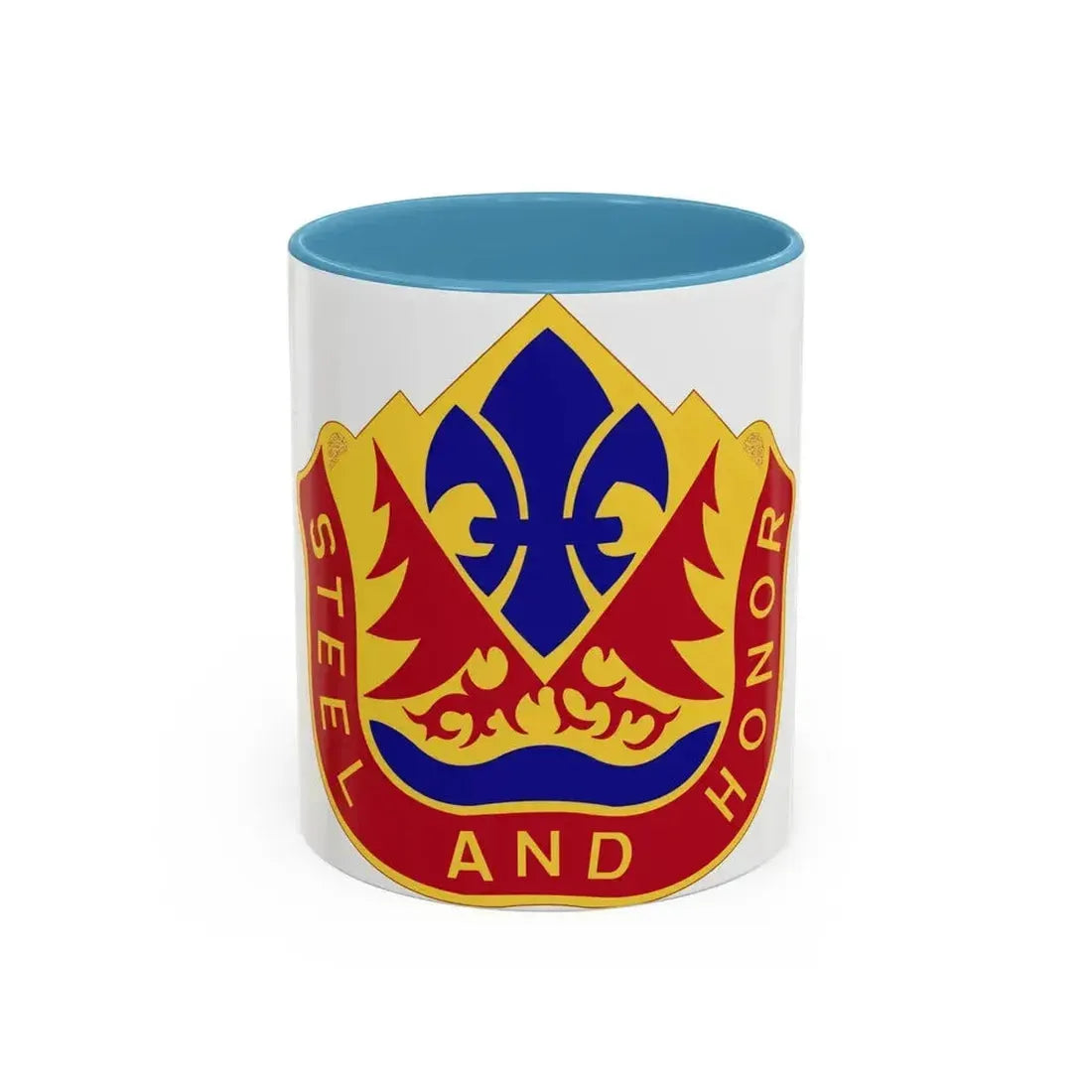 143rd Field Artillery Group (U.S. Army) Accent Coffee Mug 11oz Light Blue - Go Mug Yourself