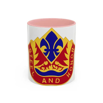 143rd Field Artillery Group (U.S. Army) Accent Coffee Mug 11oz Pink - Go Mug Yourself