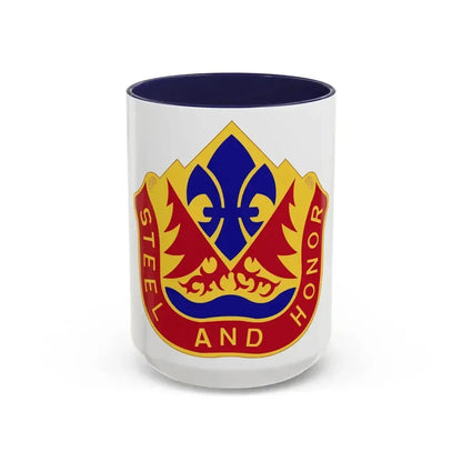 143rd Field Artillery Group (U.S. Army) Accent Coffee Mug 15oz Navy - Go Mug Yourself