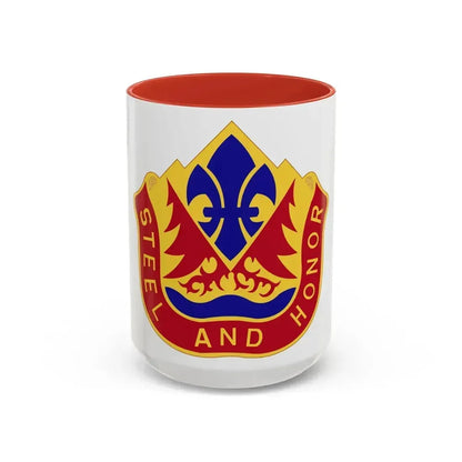 143rd Field Artillery Group (U.S. Army) Accent Coffee Mug 15oz Red - Go Mug Yourself