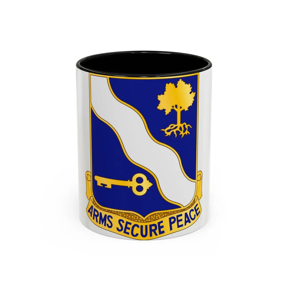 143rd Infantry Regiment (U.S. Army) Accent Coffee Mug-11oz-Black-Go Mug Yourself