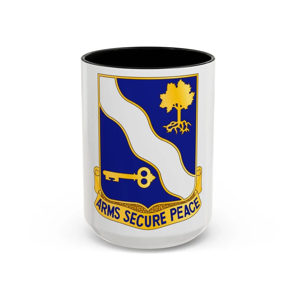 143rd Infantry Regiment (U.S. Army) Accent Coffee Mug-15oz-Black-Go Mug Yourself