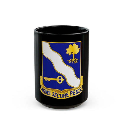 143rd Infantry Regiment (U.S. Army) Black Coffee Mug-15oz-Go Mug Yourself