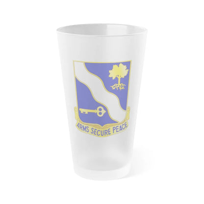 143rd Infantry Regiment (U.S. Army) Frosted Pint Glass 16oz-Go Mug Yourself