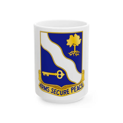 143rd Infantry Regiment (U.S. Army) White Coffee Mug-15oz-Go Mug Yourself