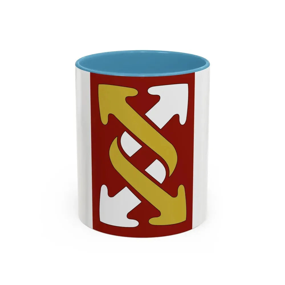 143rd Sustainment Command Expeditionary (U.S. Army) Accent Coffee Mug 11oz Light Blue - Go Mug Yourself