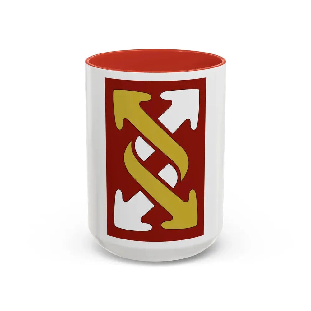 143rd Sustainment Command Expeditionary (U.S. Army) Accent Coffee Mug 15oz Red - Go Mug Yourself