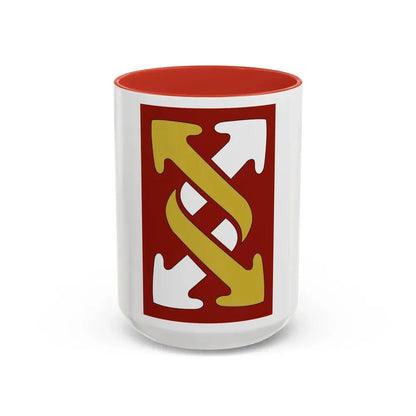 143rd Sustainment Command Expeditionary (U.S. Army) Accent Coffee Mug 15oz Red - Go Mug Yourself