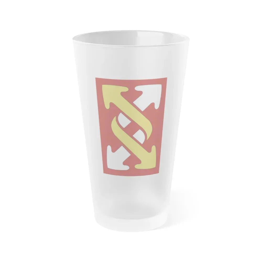 143rd Sustainment Command Expeditionary (U.S. Army) Frosted Pint Glass 16oz Default Title - Go Mug Yourself