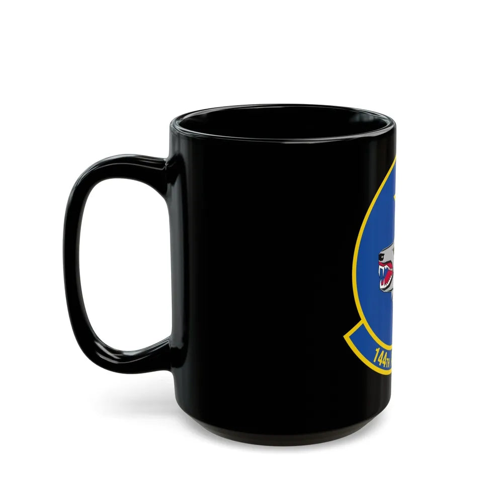 144 Airlift Squadron (U.S. Air Force) Black Coffee Mug-Go Mug Yourself