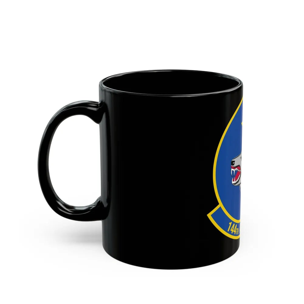 144 Airlift Squadron (U.S. Air Force) Black Coffee Mug-Go Mug Yourself