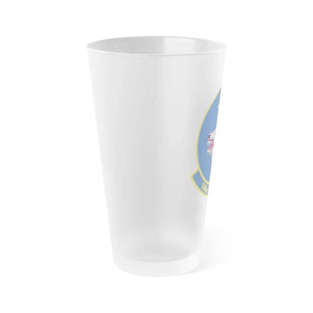 144 Airlift Squadron (U.S. Air Force) Frosted Pint Glass 16oz-Go Mug Yourself