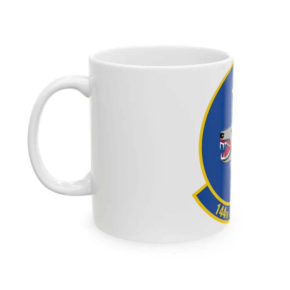 144 Airlift Squadron (U.S. Air Force) White Coffee Mug-Go Mug Yourself