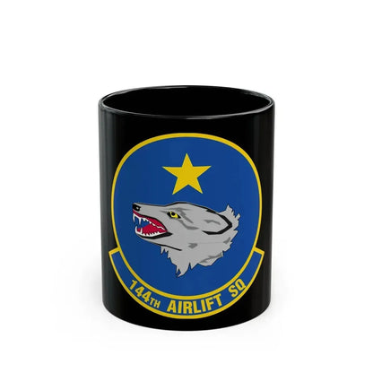 144 Airlift Squadron (U.S. Air Force) Black Coffee Mug - Go Mug Yourself