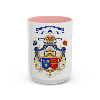 Grand Royal Coat of Arms of France & Navarre - Accent Coffee Mug