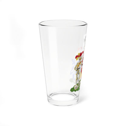 Coats of Arms of the Bruce baronets of Stenhouse (Scotland) (Coat of Arms) Pint Glass 16oz