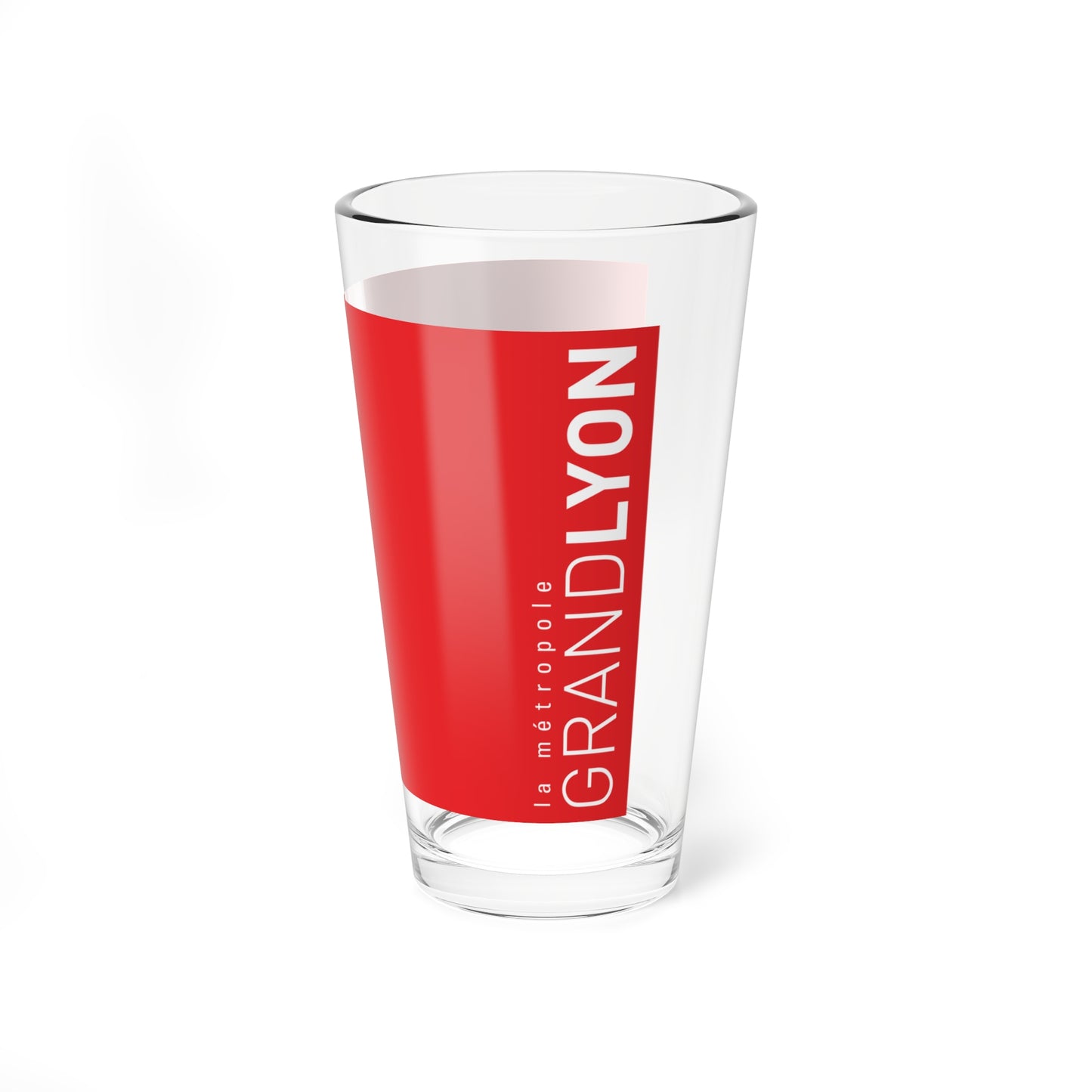 Flag of the Department of Grand Lyon (France) Pint Glass 16oz
