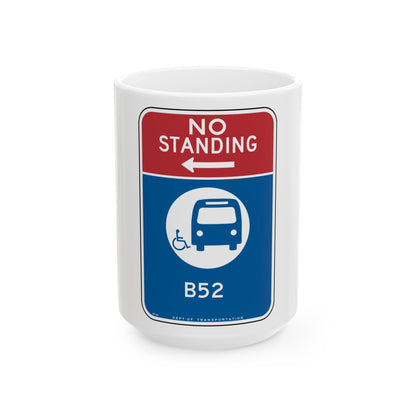 NYCDOT R7-61 (New York) (Road Sign) White Coffee Mug
