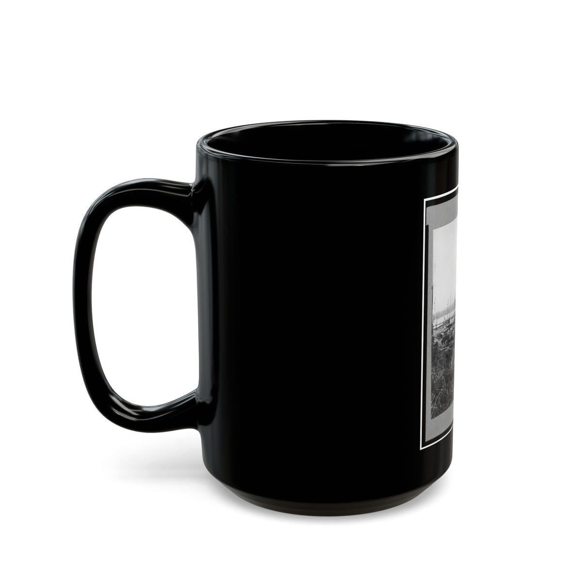 Broadway Landing, Appomattox River, Virginia (U.S. Civil War) Black Coffee Mug