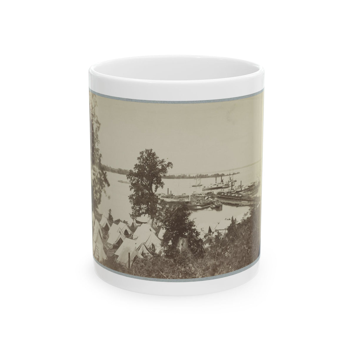 Belle Plain Landing, Va. 005 (U.S. Civil War) White Coffee Mug
