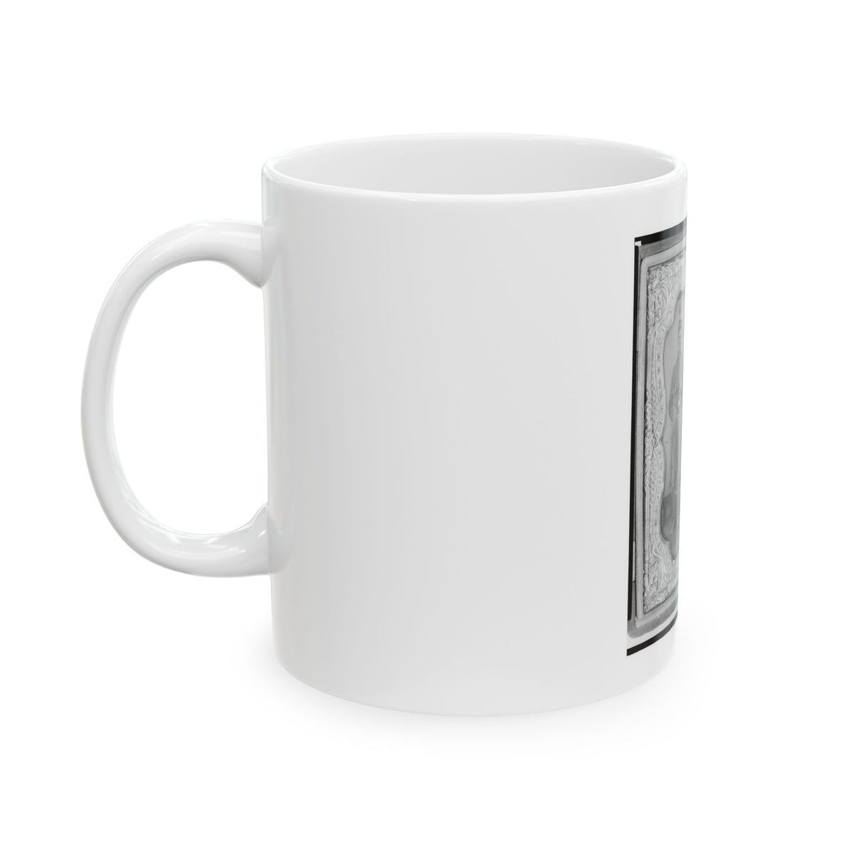 Pvt. Frank A. Remington And Two Other Union Soldiers, Full-Length Portrait, Facing Front (U.S. Civil War) White Coffee Mug