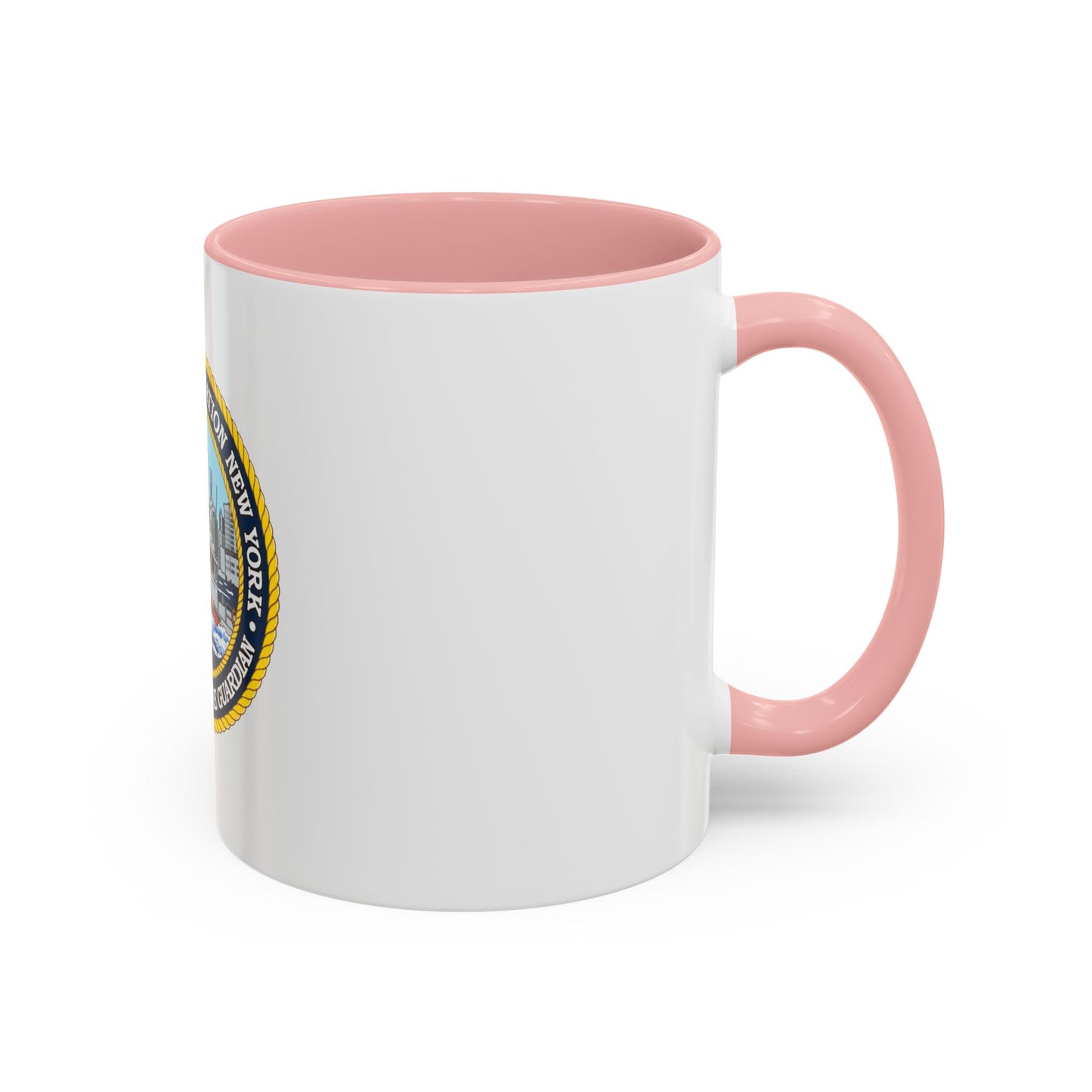 USCG Station New York (U.S. Coast Guard) Accent Coffee Mug