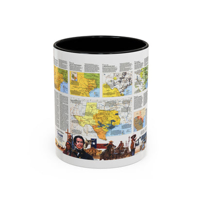 USA - Texas 2 (1986) (Map) Accent Coffee Mug