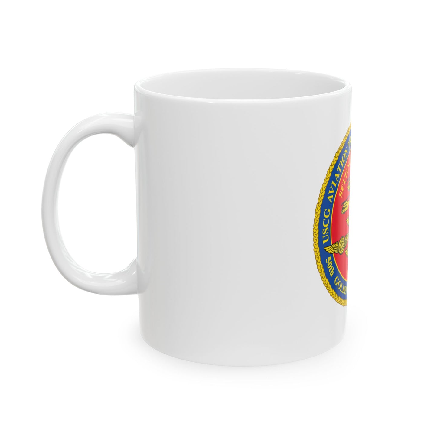 USCG Aviation Training Center Mobile (U.S. Coast Guard) White Coffee Mug