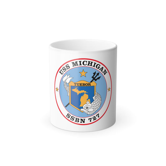 USS Michigan SSBN 727 (U.S. Navy) Color Changing Mug 11oz