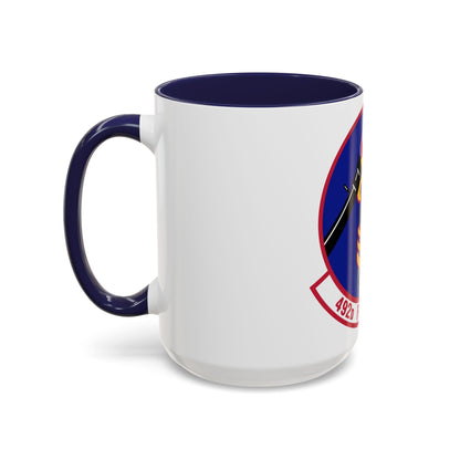 492d Fighter Squadron (U.S. Air Force) Accent Coffee Mug