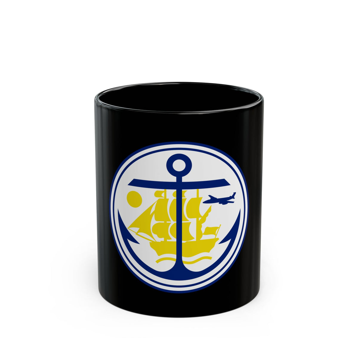 Seal of Anchorage Alaska - Black Coffee Mug