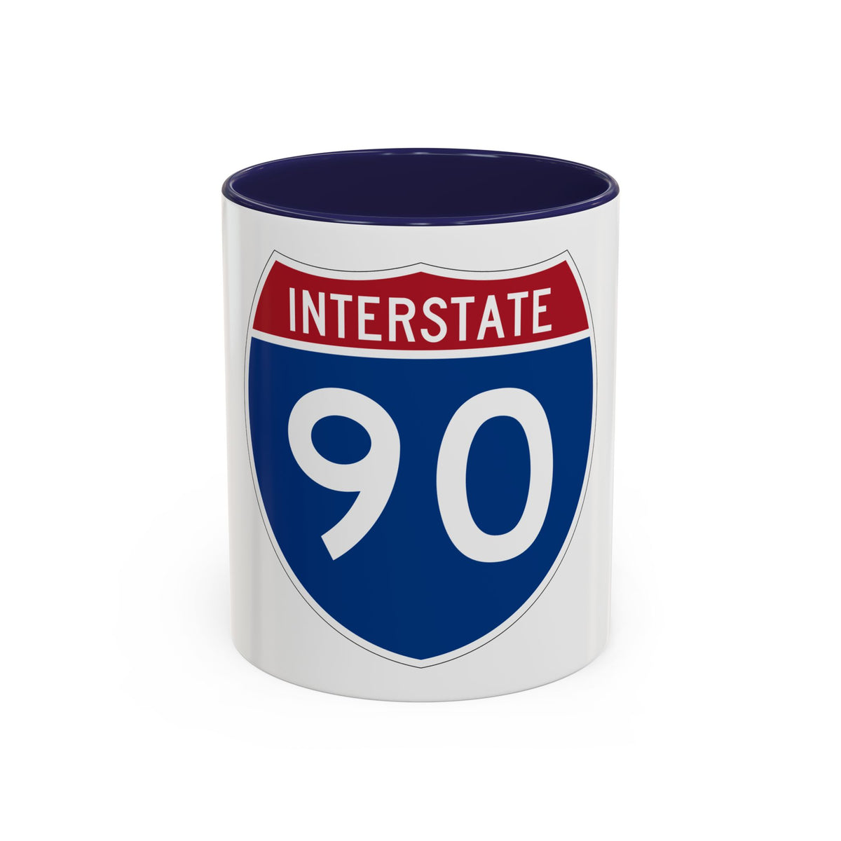Interstate 90 (U.S. Highways) Accent Coffee Mug