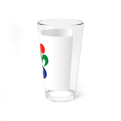 Flag of Munakata Fukuoka (Japan) Pint Glass 16oz