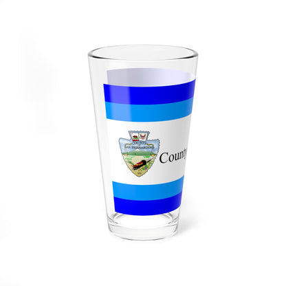 Flag of San Bernardino County California 1984-2024 (United States) Pint Glass 16oz