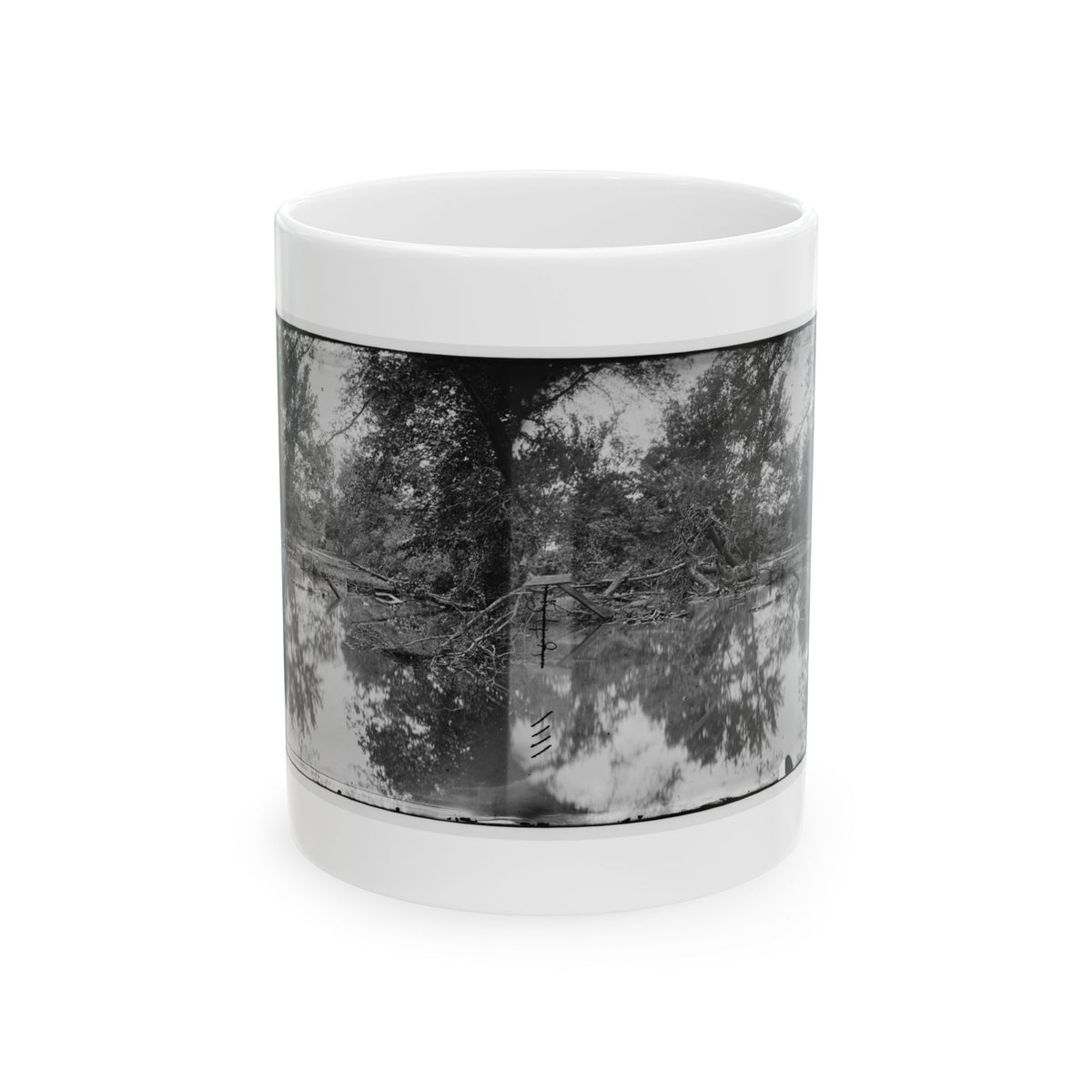 Bull Run, Va. View Of Bull Run (U.S. Civil War) White Coffee Mug